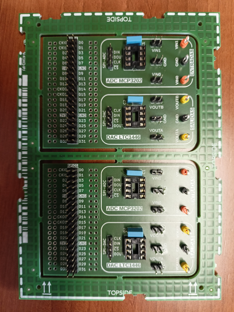 Placa de expansión desarrollada en el Proyecto de Innovación Docente 24130